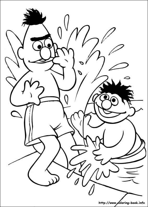 Sesame Street coloring picture